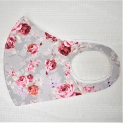 ローズ柄　ファッションマスク2