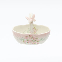 イマン　蝶付き花かご