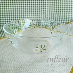 マニー　デイジー　ガラス　ボウルL