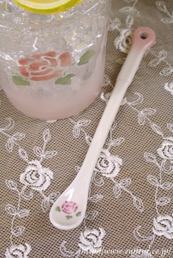 マニー　ローズ陶器　陶器カトラリー　ソーダースプーン