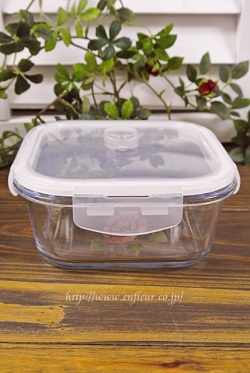 マニー　ローズガラス　スクエア　コンテナＬ