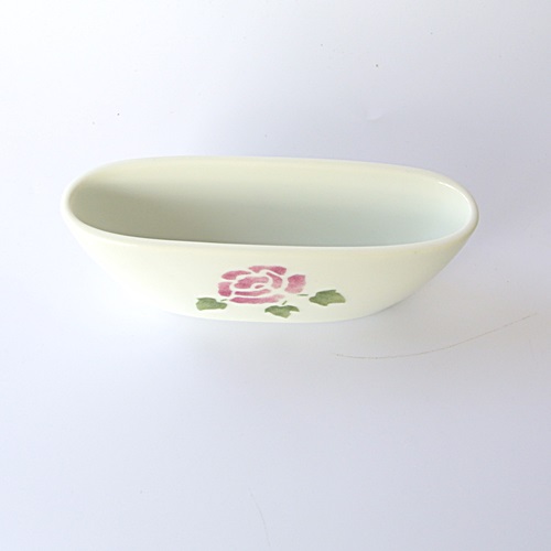 マニー ローズ陶器 しゃもじ受け【マニーと薔薇の雑貨のアンフロール