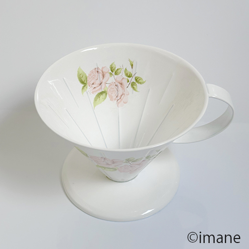 ♡イマン ♡ホーロー ♡ダイアナローズ♡サボンフック♡ イマン】ダイアナローズ コーヒードリッパーL【イマン、マニーと薔薇の