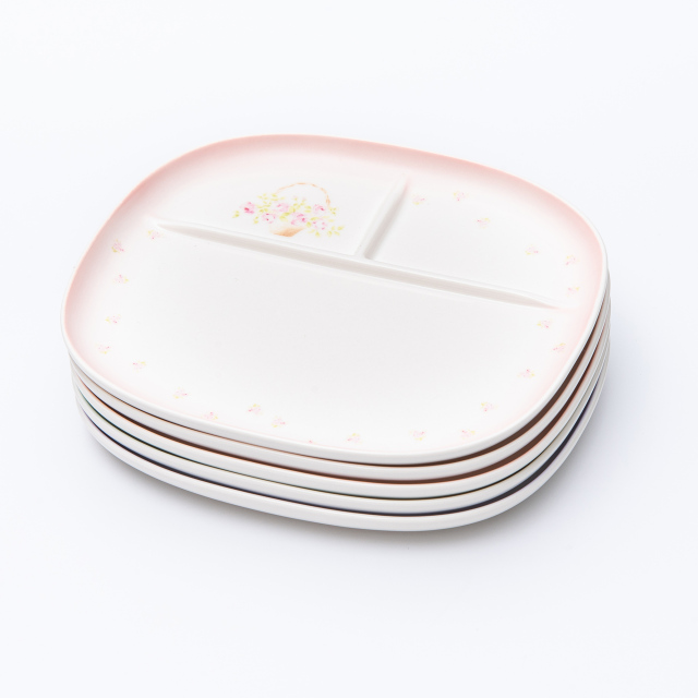 イマン】ローズバスケット ランチプレート【イマン、マニーと薔薇の