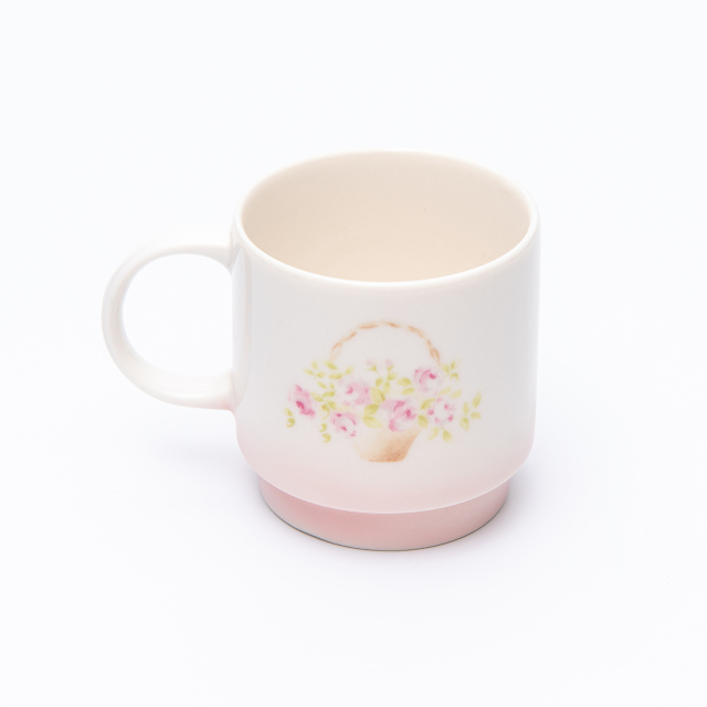 イマン】ローズバスケット ランチマグS【イマン、マニーと薔薇の