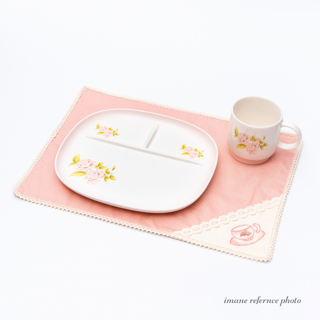 イマン】ダイアナローズ ランチプレート【イマン、マニーと薔薇の雑貨