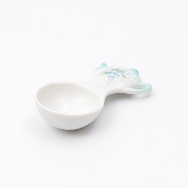 タイムセール11/5お値下げ中　新イマン　クラリス　陶器4点セット イマン クラリス ティーポット型茶さじ【薔薇の雑貨のアンフロール