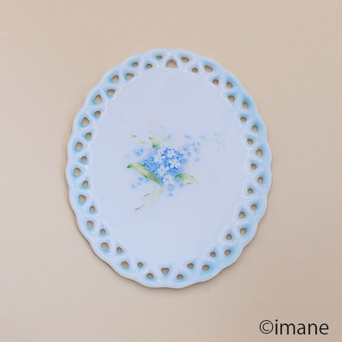 イマン オーバルオーナメント クラリス【イマン、マニーと薔薇の雑貨の