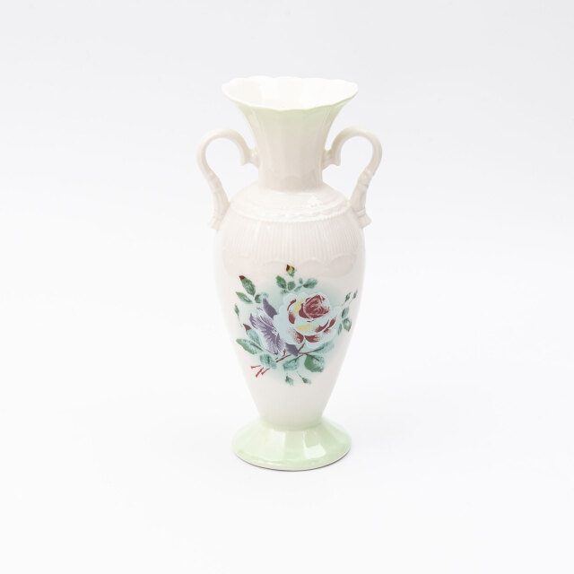 イマン プリンセスローズグリーン エレガンス手付花瓶【薔薇の