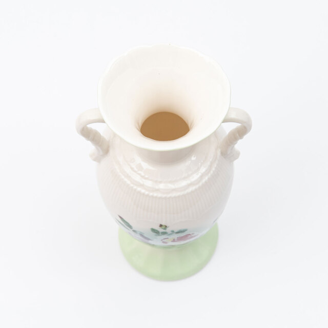 イマン プリンセスローズグリーン エレガンス手付花瓶【薔薇の雑貨の