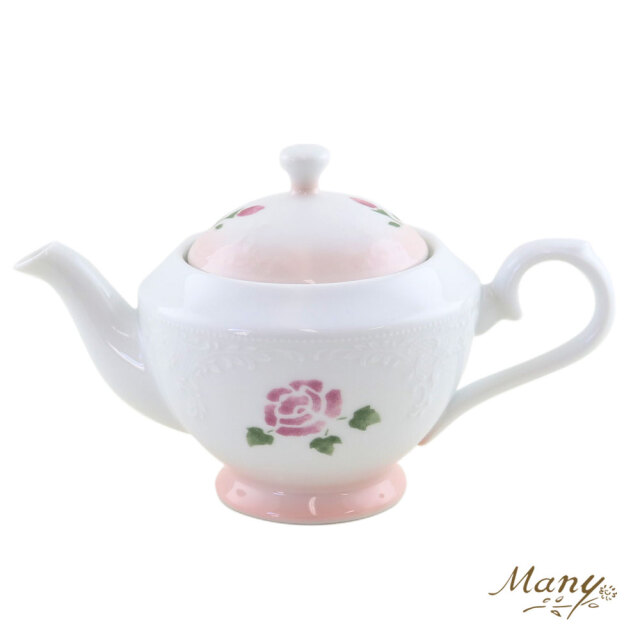 マニー シュクレ・ド・ローズ ティーポット【イマン、マニーと薔薇の  