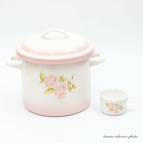 imane イマン ビビアンピンク ライス缶 ライスストッカー&シンクポット イマン ダイアナローズ ライス缶【薔薇の雑貨のアンフロール