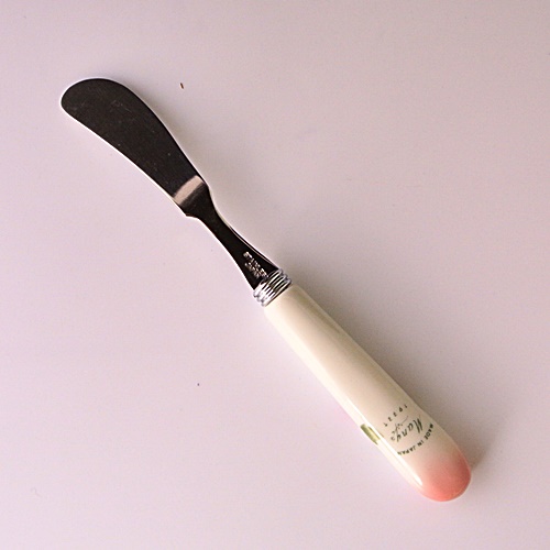 マニー ローズ陶器 陶器ハンドル バターナイフ【マニーと薔薇の雑貨の