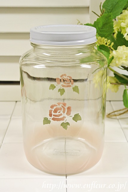新品3個セット薔薇柄ガラス保存容器 鉛フリー プランドパリ/ imane マニー chocolate-gateau-1-js-