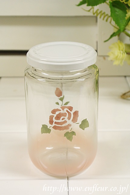 マニー ローズガラス 密封ビンM【マニーと薔薇の雑貨のアンフロール