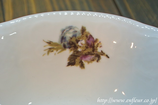 マニー ブルーローズ陶器 サラダボウル【マニーと薔薇の雑貨のアン