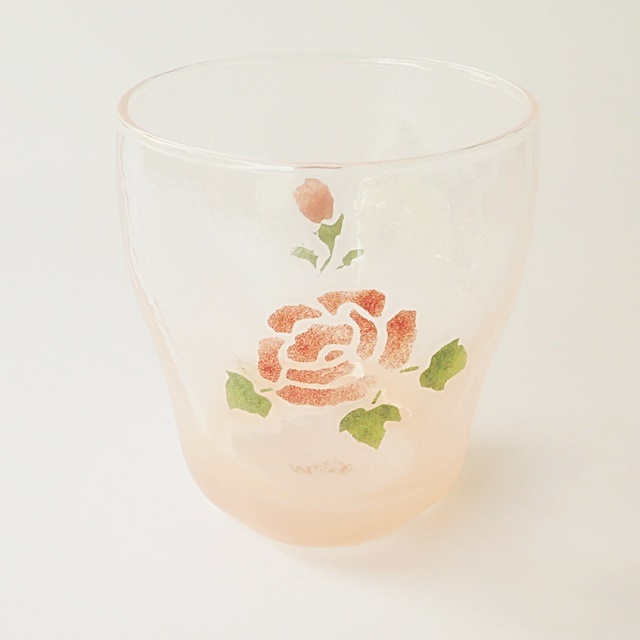 マニー ローズガラス ルラックタンブラーS【マニーと薔薇の雑貨