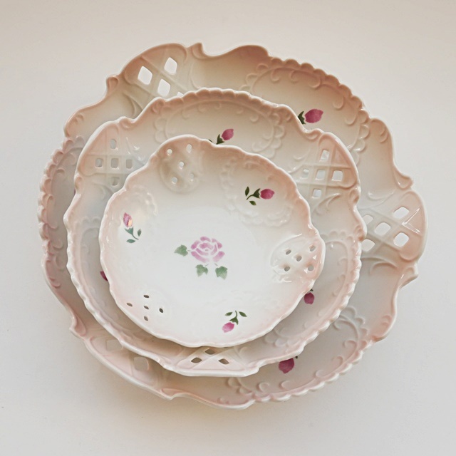 マニー バロックアナイス ボウルL(ローズ)【イマン、マニーと薔薇の