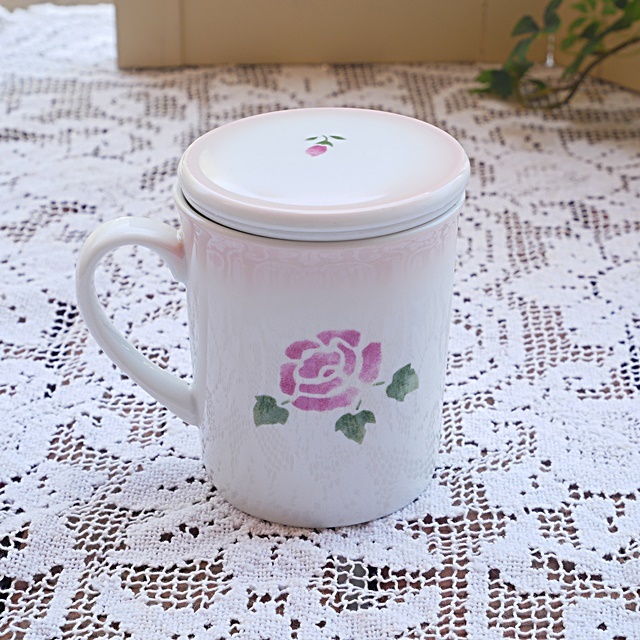 マニーローズ ルールデュテストレーナー付き茶こし付きマグカップ日本新品