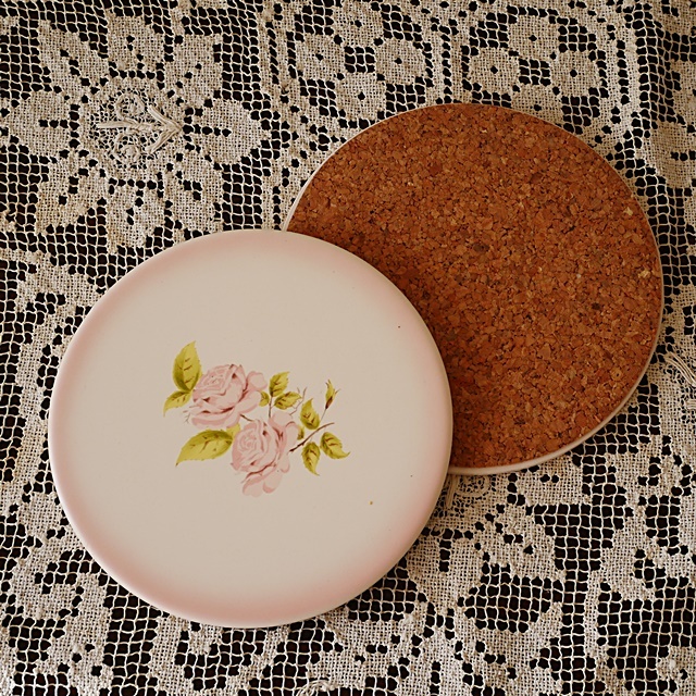 イマンダイアナローズタイルトレー陶器コルク＆ 限定》イマン ダイアナ