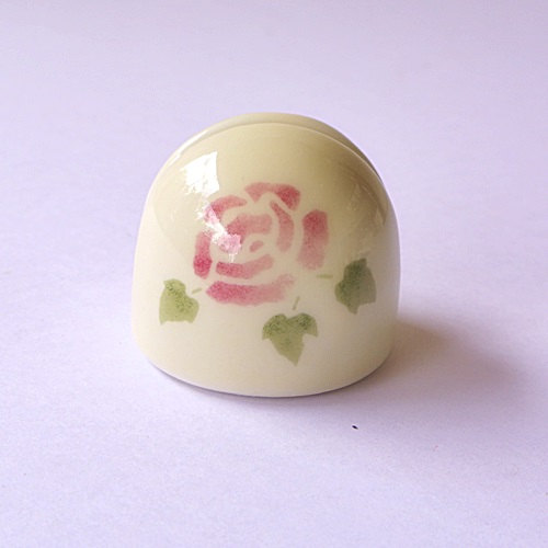 マニーローズ　メモ帳立て大小セット マニー ローズ陶器 メモスタンド【マニーと薔薇の雑貨のアン
