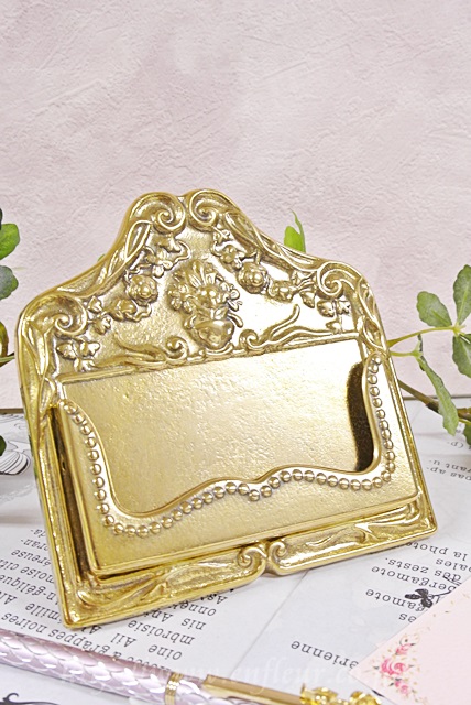 アンティーク調カードケース【マニーと薔薇の雑貨のアンフロール enfleur】 