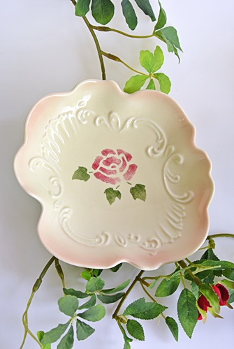 マニー ローズ陶器 ペタル ミニプレート【マニーと薔薇の雑貨のアン