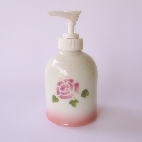 マニー ローズ陶器 バスグッズ3 ディスペンサーS【マニーと薔薇