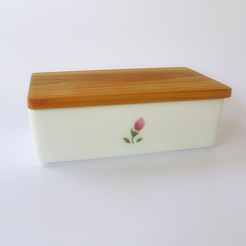 マニーローズ ウッドバターケース&バターナイフ木製新品