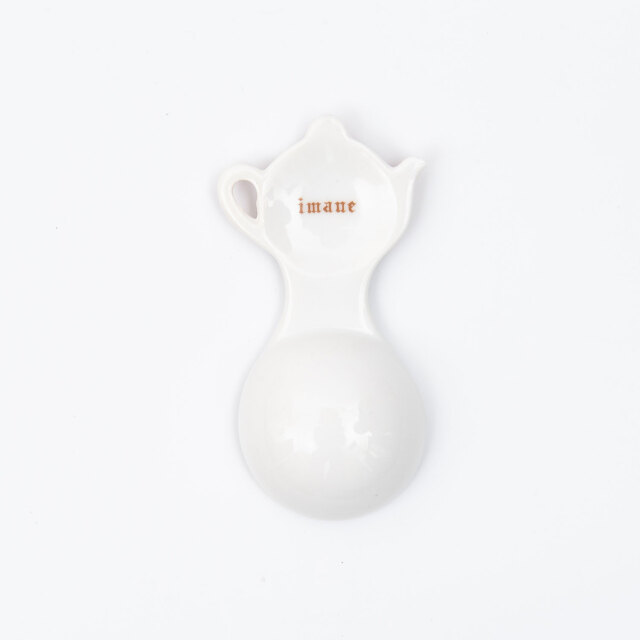 イマン クラリス ティーポット型茶さじ【薔薇の雑貨のアンフロール