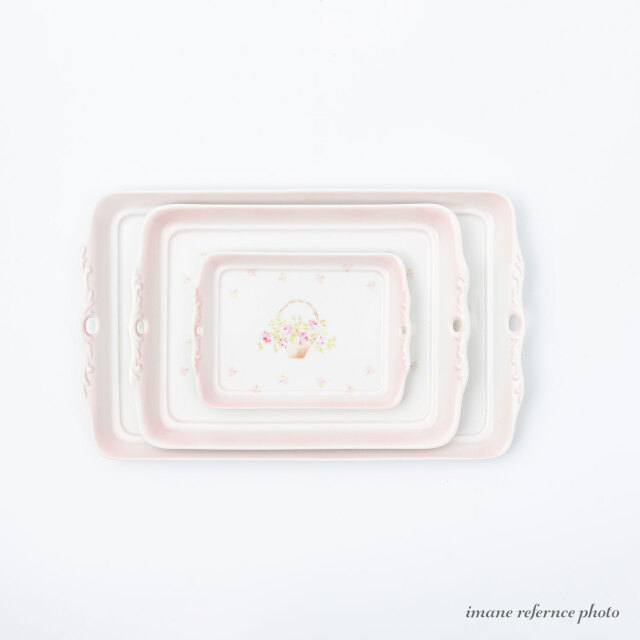 イマン ローズバスケット アンティークトレーM【薔薇の雑貨のアン