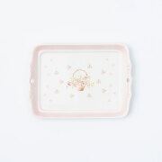 イマン　ローズバスケット　アンティークトレー