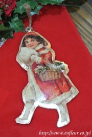 マニー　ブリキオーナメント　女の子