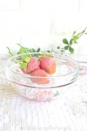 マニー　ローズガラス　ガラスボウルＭ