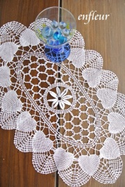 クルーニーレースドイリー　オーバル