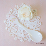 ダイアナローズ陶器オーバルスプーン