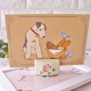 マニー　ローズ陶器　カードスタンド