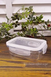 マニー　ローズガラス　レクタングル　コンテナS