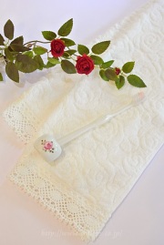 カントリーローズ　フェイスタオル　バニラ