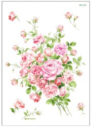 ブライダルピンクのバラのブーケ