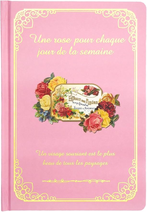 アンティーク風 B6ノート　ばら