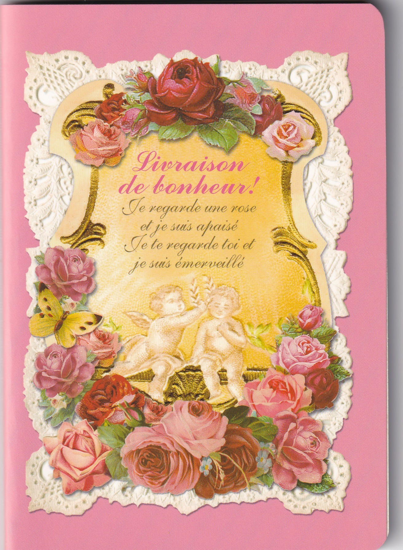 アンティークシリーズ ボタニカルローズ A6ノート