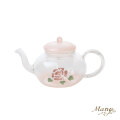 マニー　 ガラスティーウェアコレクション ティーポットジャポネ(ローズ)