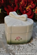 マニー　ローズ陶器　ギフトケース・ハート／Gr（数量限定）