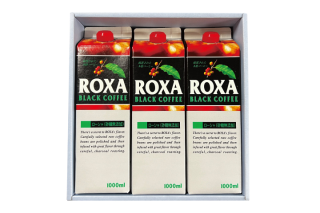 【ギフト】　リキッドコーヒーROXA（無糖） 3本入り