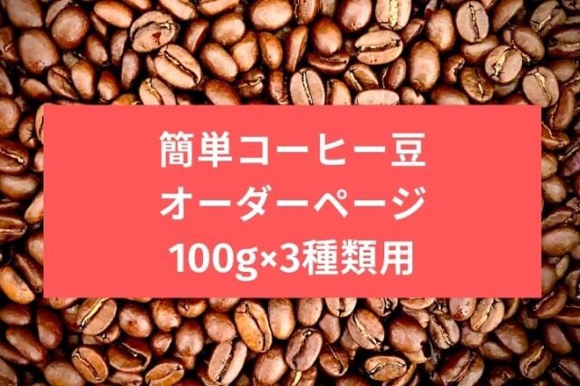 簡単オーダー表　100g×3種類