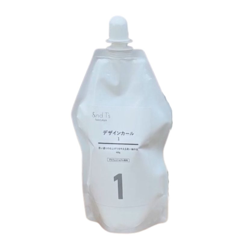 &T's デザインカール 1剤 400g レンツアイロンパーマ剤 プロ用 パーマ液 滝川 アンドティーズ