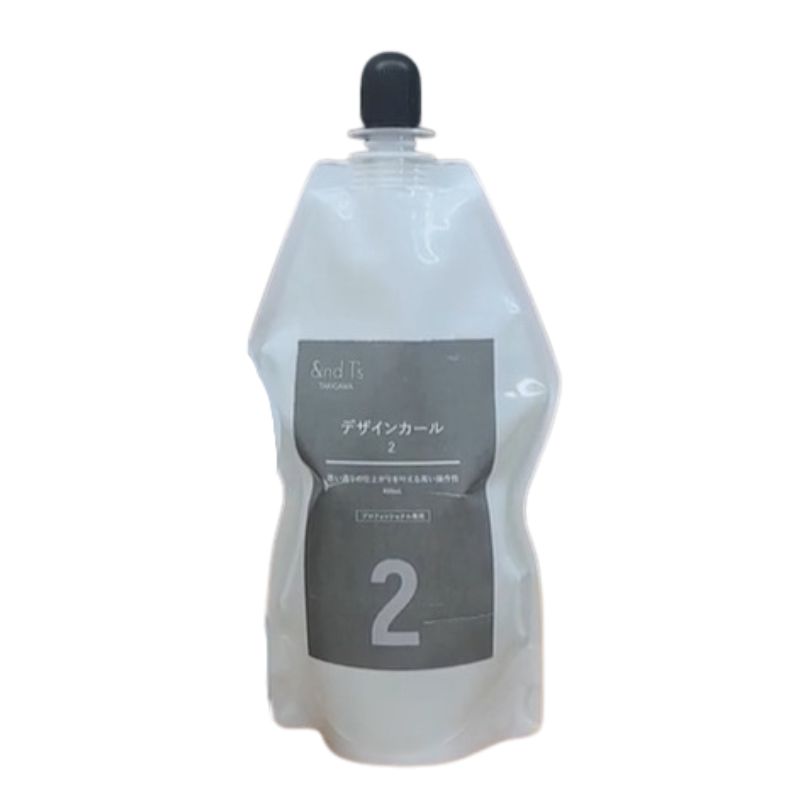 &T's デザインカール 2剤 400mL レンツアイロンパーマ剤 プロ用 パーマ液 滝川 アンドティーズ