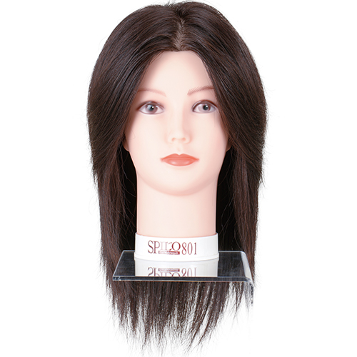 滝川 美容師国家試験練習用 カットウィッグ スピロ 801 人毛100％ 黒髪 SPILO 801