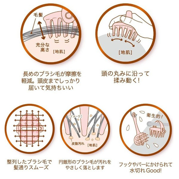 シャンプーブラシ
